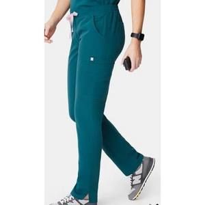 Fig's Women's Yola Basic Scrub Pant Carribean Blue